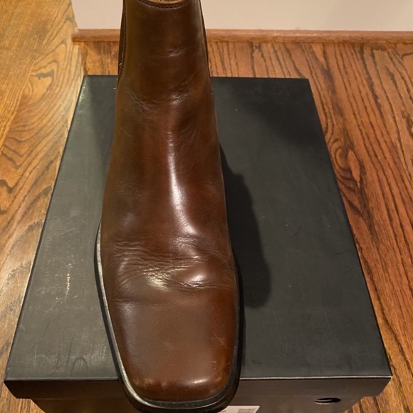 Mens Alfani brown leather boots - Picture 3 of 8